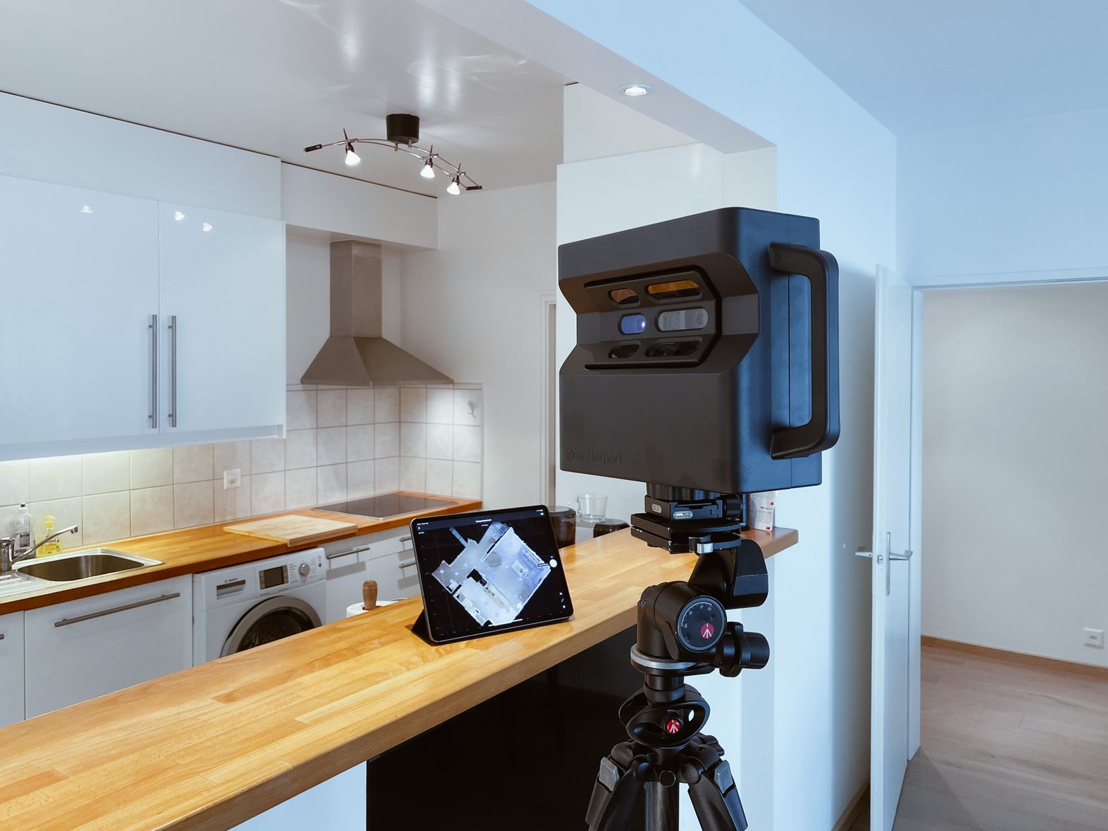 Caméra installée dans une cuisine